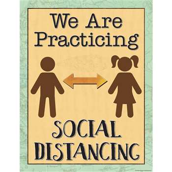 We Are Practicing Social Distancing Chart The Map, TCR7502