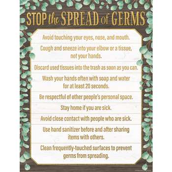 Stop The Spread Of Germs Chart Eucalyptus, TCR7508
