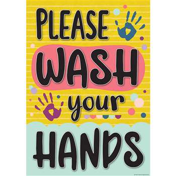 Please Wash Your Hands Poster, TCR7509