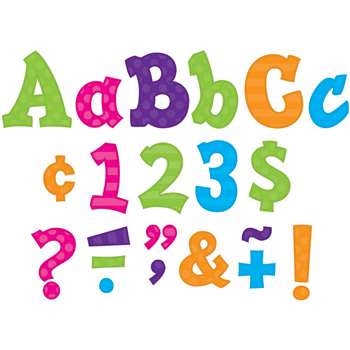 Multi Color 5&quot; Sassy Font, TCR75261