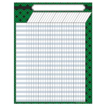 Green Plaid Incentive Chart, TCR7546