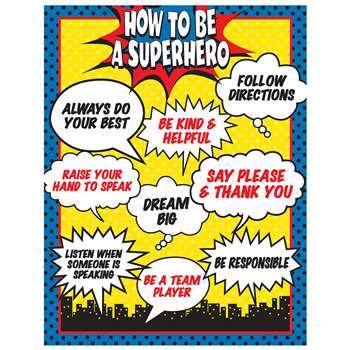 How To Be A Superhero Chart, TCR7550