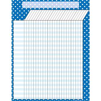 Blue Polka Dots Incentive Chart By Teacher Created Resources