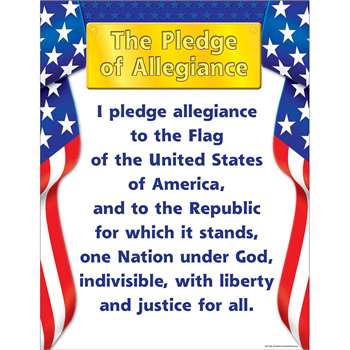 Pledge Of Allegiance Chart By Teacher Created Resources