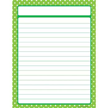 Lime Green Polka Dots Chart By Teacher Created Resources