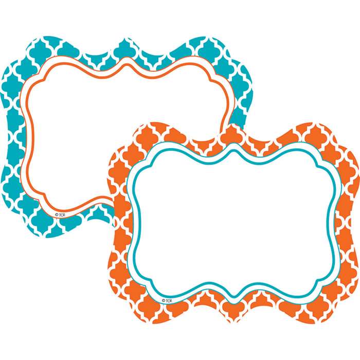 Wild Moroccan Labels Orange & Teal, TCR77113