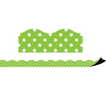 Magnetic Borders Lime Polka Dots, TCR77123