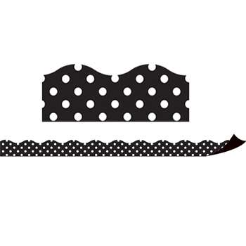 Magnetic Borders Black Polka Dots, TCR77124