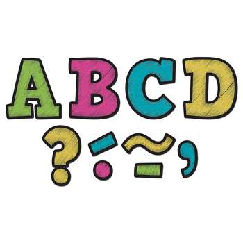 Chalkboard Brights Bold Block 3&quot; Magnetic Letters, TCR77212