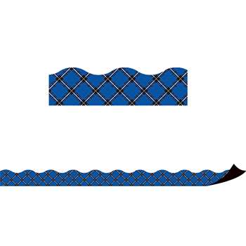 Blue Plaid Magnetic Border, TCR77260