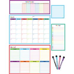 Colorful Dry-Erase Mag Calendar Set, TCR77405