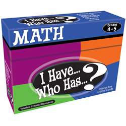 I Have Who Has Math Gr 4-5 By Teacher Created Resources