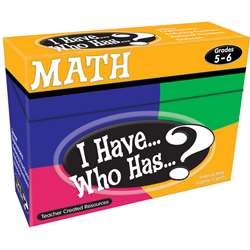 I Have Who Has Math Gr 5-6 By Teacher Created Resources