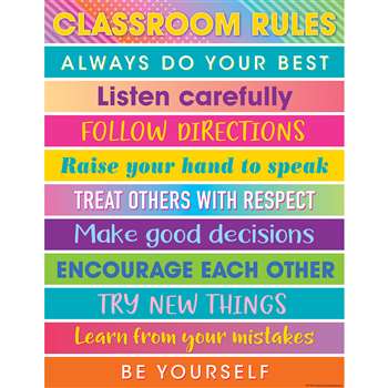 Colorful Vibes Rules Charts, TCR7937