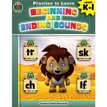 Practce To Learn Begin & End Sounds Gr K-1, TCR8207