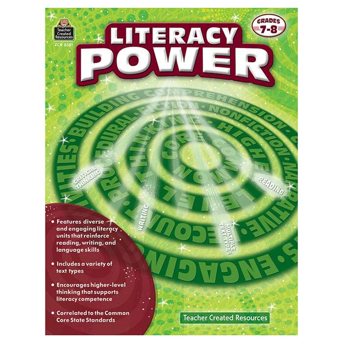Literacy Power Gr 7-8, TCR8381