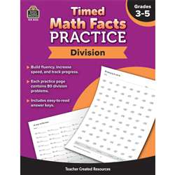 Timed Math Facts Practice Division, TCR8403