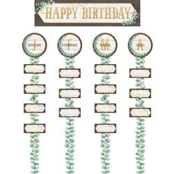 Eucalyptus Happy Birthday Bulletin Board St, TCR8473