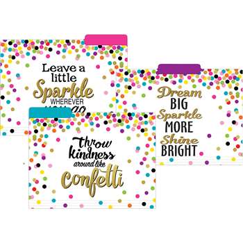 Confetti File Folders, TCR8536