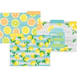 Lemon Zest File Folders, TCR8542