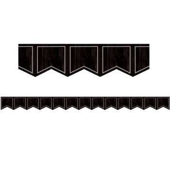 Black Pennants Die-Cut Border Trim Modern Farmhous, TCR8905