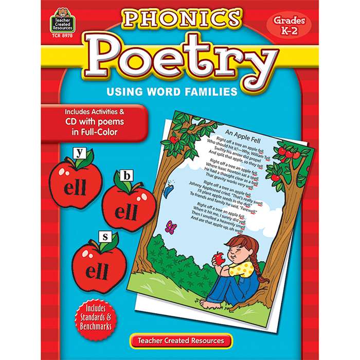 Phonics Poetry Using Word Families W/Cd Grade K-2 By Teacher Created Resources