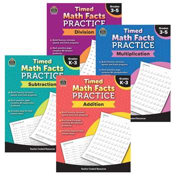 Timed Math Facts Practice Addition Subtract Multip, TCRTMFCKIT