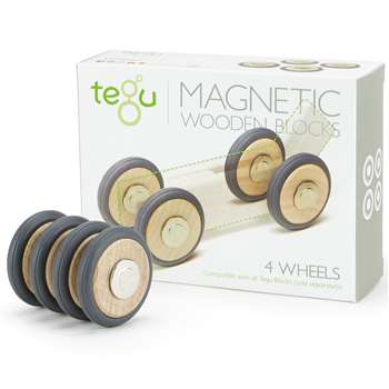 Tegu Blocks Wheels Accessory 4-Pack, TEGM12059