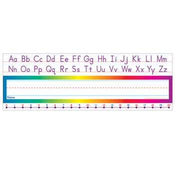 Alphabet-Number Line (Standard) Name Plates By Teachers Friend