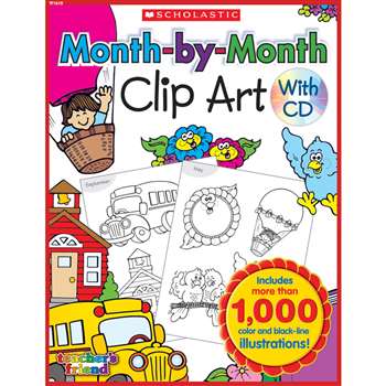 Month-By-Month Clip Art Book By Teachers Friend