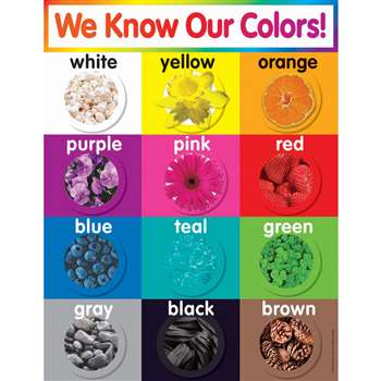 Colors Chart Gr Pk-5 By Teachers Friend