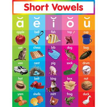 Short Vowels Chart By Teachers Friend