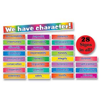 Bb Set Character Signs 28 Signs By Teachers Friend