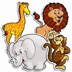 Accent Punch-Outs Zoo Animals 36Pk By Teachers Friend
