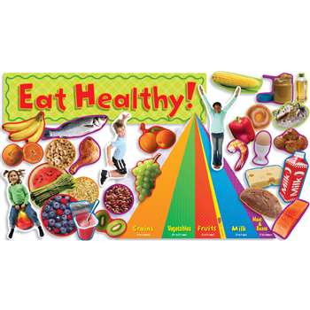 Nutrition W/ Food Pyramid Mini Bbs By Teachers Friend