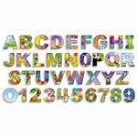 Illustrated Alphabet & Numbers Bulletin Board Set Gr Pk-3 By Teachers Friend