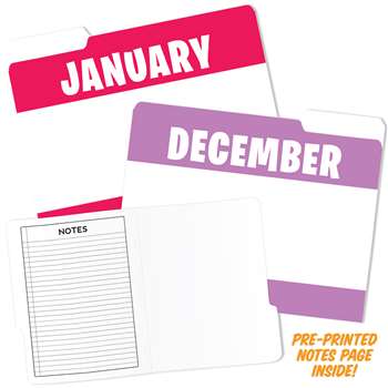 Month Of Year Design File Folders, TOP3394