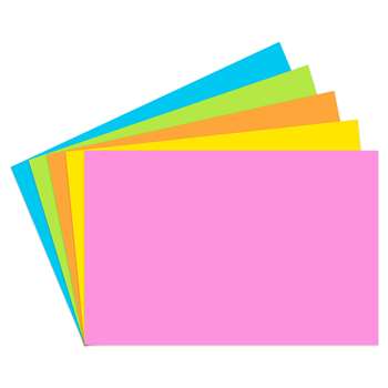 Index Cards 2X3 Blank 200 Ct Brite Assorted - Top365 By Top Notch Teacher Products