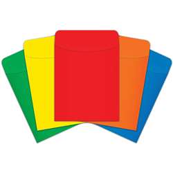 Brite Pockets Peel & Stick 25/Pk Primary - Top4029 By Top Notch Teacher Products