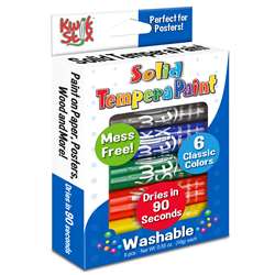 Kwik Stix Tempera Paint 6Pk Primary Colors, TPG601