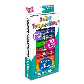 Tempera Paint Jewel Tones 10 Colors Kwik Stix, TPG678