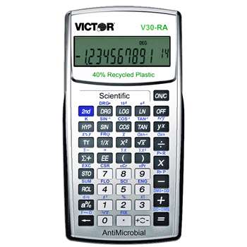 Ten Digit Scientific Calculator W Antimicrobial Protection - Vctv30Ra By Victor Technology