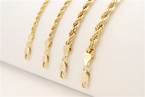24" GOLD ROPE CHAIN / CHR 024 G