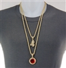 DOUBLE PENDANT AND CHAIN SET / MHC 11