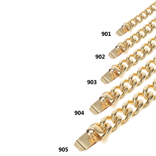 STAINLESS STEEL CUBAN CHAIN WITH LUXURY CLASP / SCH 900