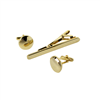 CUFFLINKS & TIE CLIP SET / TCF 009