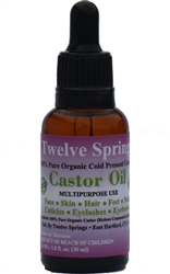 Twelve Springs Pure Organic Cold Pressed Castor Oil