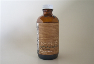 Unscented Bath & Body Oil 4 oz.