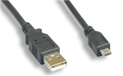 3ft USB A Male to MICRO B 5M 3FT 28+26AWG - Minimum Order 250 pieces