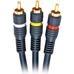 WholesaleCables.com Steren 254-315BL 6 ft Python Home Theater RCA Cable Male to Male